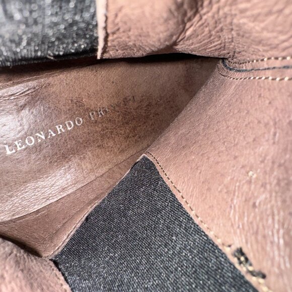 Leonardo Principi Black Leather Ankle Boots, Size 36 - Picture 9 of 9